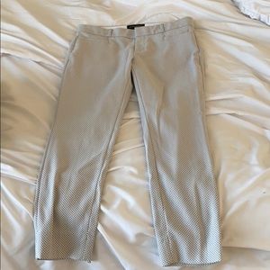 Banana republic sloane fit grey and white pants
